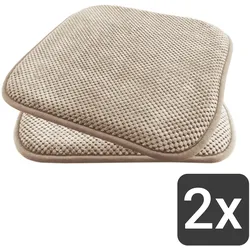 Komfortable & praktische Gel-Kissen 40x40 - Stuhlkissen mit modernem Memory-Schaumstoff - gepolsterte Sitzkissen Out- und Indoor Gartenkissen  Stuhlauflage rutschfest