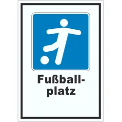 Fußballplatz Aufkleber A0 (841x1189mm)