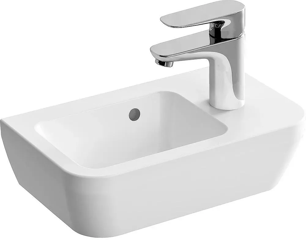 Handwaschbecken VitrA Integra mit Hahnloch (Ausführung: 370 x 220mm Hahnloch rechts)