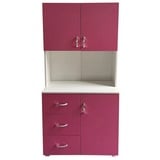 Hti-Living Badschrank Pink Weiß