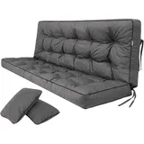 Sellbee Bankauflage 100 x 49 x 56 cm grau 2-tlg.