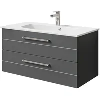 Saphir »Serie 6025 Mineralmarmor-Waschtisch mit Unterschrank, 97 cm breit«,