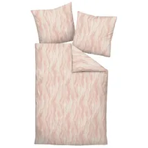 JANINE Carmen S Interlock-Jersey Beige/Koralle 135 x 200 cm + 80 x 80 cm