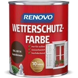 Renovo Wetterschutzfarbe Sepiabraun 8014, 750 ml