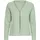 Oxmo OXJonia Damen Cardigan Sweatjacke Sweatcardigan mit Raglanärmeln Verschluss mit Haken und Öse, Größe:S, Farbe:Frosty Green (155706) - S