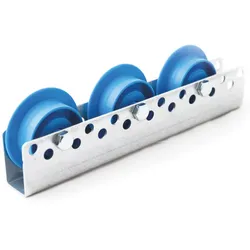 Universal-Rollenschiene mit Winkel, Tragfähigkeit 10 kg, Teilung 75 mm