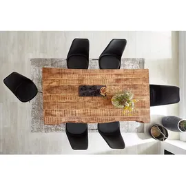 sam möbel gmbh Esstisch, Beige, Holz, Echtholz,Mangoholz, Rechteckig,Quadratisch, X-Form, 120x77x80 cm, Esszimmer, Tische, Esstische