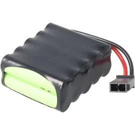 AccuCell Akku und Ladegerät passend für den roma 4511670 Akkupack NiMH 12V 800mAh 9,6Wh F2x5 mit Kabel und Stecker