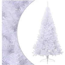 vidaXL Künstlicher Halber Weihnachtsbaum Weiß 240 cm
