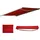 MCW Ersatz-Bezug für Markise H123 4,5 x 3 m Bordeaux-Rot