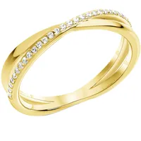 Celesta Silber 925 vergoldet mit weißen Zirkonia-Steinen