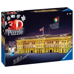 Ravensburger Puzzle - 3D Puzzle - Buckingham Palace bei Nacht, 216 Teile