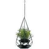 DanDiBo Ambiente Blumenampel 24 x 59 cm Schwarz