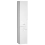 a&n&a aQualine Zoja Hochschrank 35 x 184 x 29 cm Weiß MDF