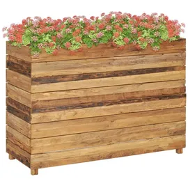 vidaXL Hochbeet 100x40x72 cm Teak Altholz und Stahl