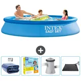Intex Easy Set Schwimmbecken rund – 305x61 cm – Zubehör CB11 Blau No Size