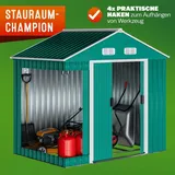 Gardebruk GARDEBRUK® XL Metall Gerätehaus mit Fundament Gartenhaus