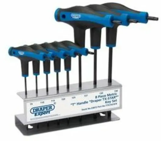 Draper Set mit 8 Torx-Schlüsseln® mit verstümmelten