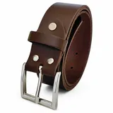 Fronhofer Herrengürtel Leder 4 cm breit Braun 120
