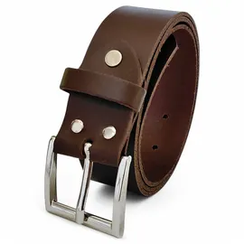 Fronhofer Herrengürtel Leder 4 cm breit Braun 120