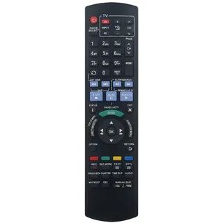 VINABTY N2QAYB000986 Fernbedienung ersetzen Passend für Panasonic DVD Blu-Ray Recorder DMR-BST940 DMR-BCT74 DMR-BCT740 DMR-BCT84 DMR-BCT845 DMR-BCT940 DMR-BST745 DMR-BST845 with Code Instructions