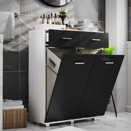 VCM VCM, Badezimmerschrank, Wäscheschrank Landos 79 x 97 cm)