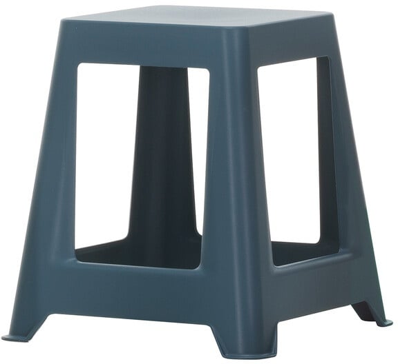 Vitra Hocker Chap blau, Designer Konstantin Grcic, 45.5x43x43 cm