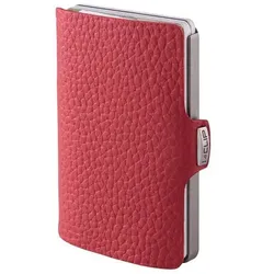 I-CLIP Kreditkartenetui Original Pure silver/red