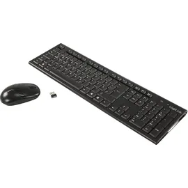 Logilink Wireless Tastatur DE Set schwarz (ID0104)