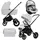 Babylux Kinderwagen Silber