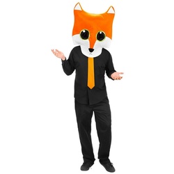 Elope Verkleidungsmaske Fuchs Kopfmaske, Maske und Kopfbedeckung in einem (und nicht gerade klein) orange