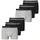 SCHIESSER Retro Boxer graumeliert/schwarz L 6er Pack