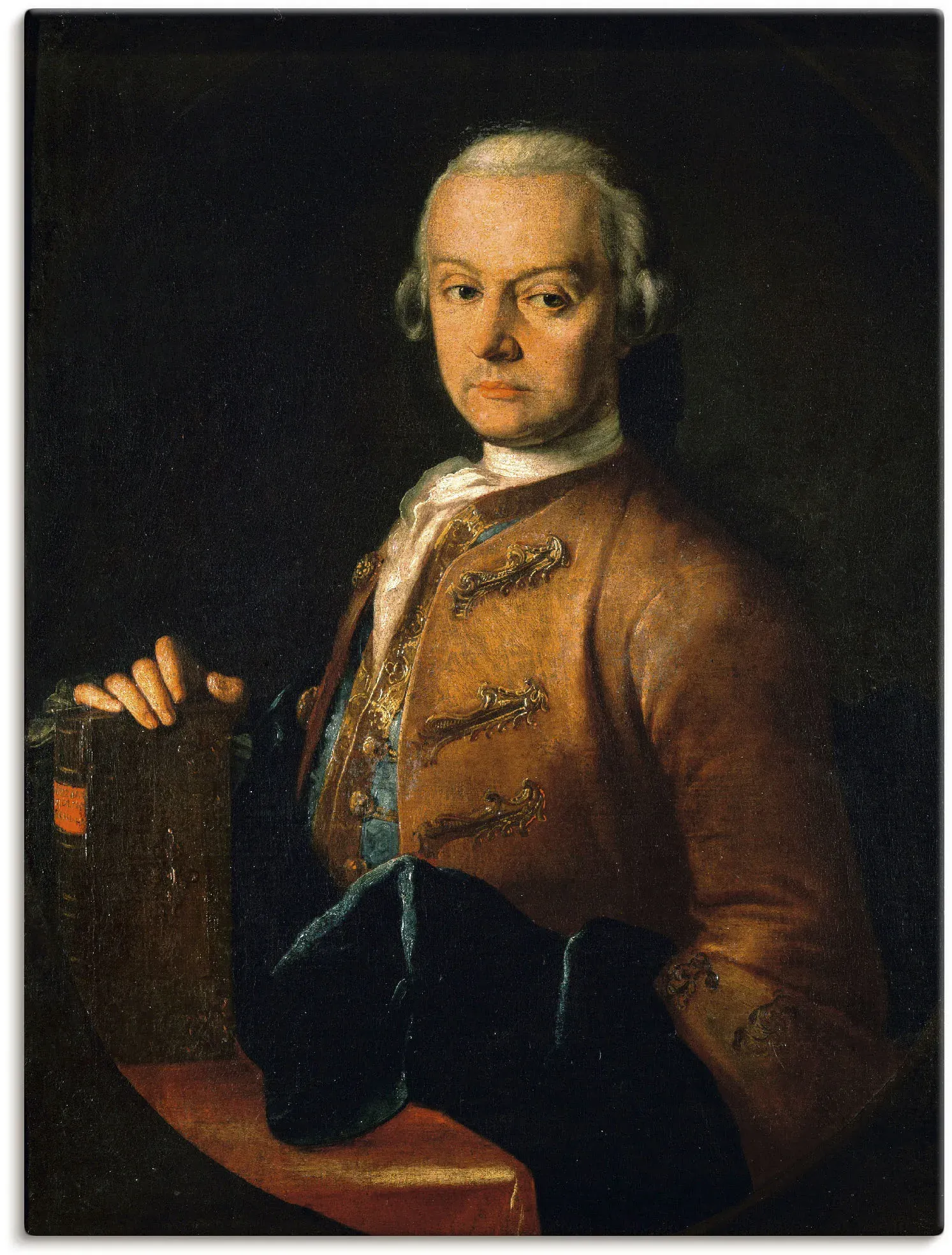 Artland Leinwandbild »Bildnis Leopold Mozart. Um 1765«, Menschen, (1 St.), auf Keilrahmen gespannt Artland schwarz