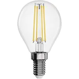 EMOS LED Lampe Edison Mini Globe, 6W Ersatz für 60W Glühbirne, klare Vintage-Glühlampe mit E14 Sockel, Helligkeit 810 lm, Neutralweiß 4000 K, 25000 h Lebensdauer, CRI min. 80, 300° Abstrahlwinkel