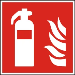 Feuerlöscher-Symbol-Schild (Folie)