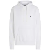 Tommy Hilfiger Herren Hoodie Essential Fleece Regular Fit, Weiß (White), 3XL