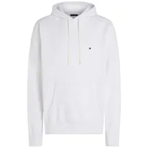 Tommy Hilfiger Herren Hoodie Essential Fleece Regular Fit, Weiß (White), 3XL