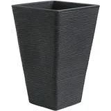 Dehner Pflanzvase Capri, 35 x 35 x 55 cm, anthrazit,