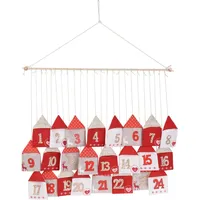 EH Excellent Houseware Adventskalender zum Selbstbefüllen HÄUSER, 70 x 60 cm