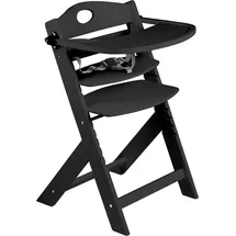 BabyGO Family Pro Hochstuhl Treppensuhl inkl. Essbrett black