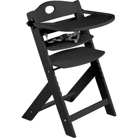 BabyGO Family Pro Hochstuhl Treppensuhl inkl. Essbrett black