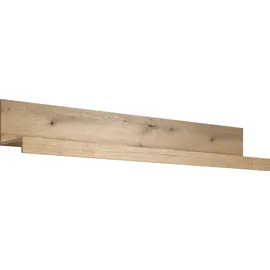 Home Affaire Wandregal HOME AFFAIRE "Ghent", eiche, B:180cm H:31cm T:26cm, Holzwerkstoff, Regale, Wandregal, Ideal für Dekorationen - Aufgebaut (B/T/H): 180/26/31 cm