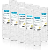 Wessper 10" Wickel Kartusche für Umkehrosmose, Wasserspeiseleitung & Partikelfiltration – 5 Micron