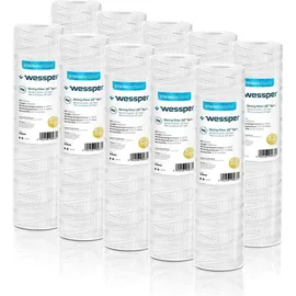 Wessper 10" Wickel Kartusche für Umkehrosmose, Wasserspeiseleitung & Partikelfiltration – 5 Micron