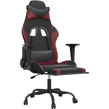 vidaXL Gaming-Stuhl Kunstleder Schwarz
