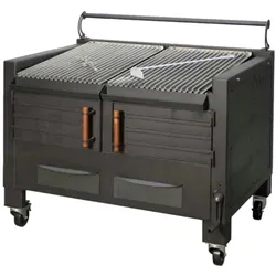 EURAST - Holzkohlegrill 2 grillroste von 62x78 - 1460x820x930 mm - 52000061