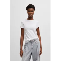 T-Shirt »Esla Premium Damenmode«, mit Rundhalsausschnitt, Gr. M (38), White 100, , 46569409-M