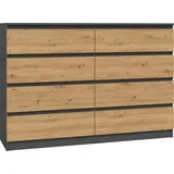 Top e shop Malwa M8 140 x 0 x 0 cm Anthrazit / Braun
