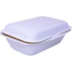emissimo Menübox mit Deckel Mikrowellen-geeignet kompostierbar  50 Stück