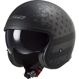 LS2 Spitfire II Schwarz Matt/Grau M